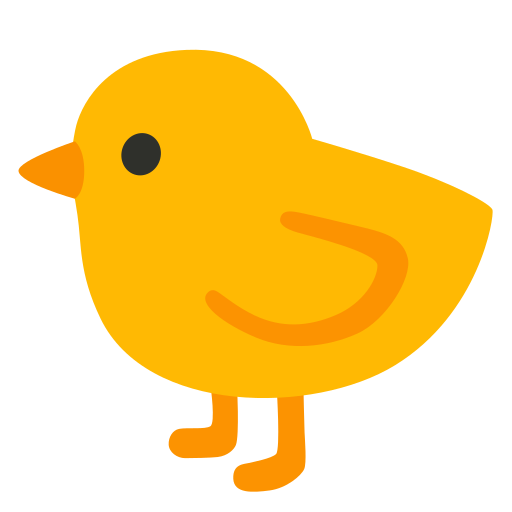 Emoji Front-facing Baby Chick